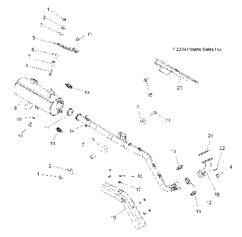 ENGINE, EXHAUST - A10DH50AX/AZ (49ATVEXHAUST10SPTRG500)