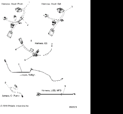 ELECTRICAL, JUMPERS/WIRE HARNESS - S19EEC8RS/REM ALL OPTIONS (602605)