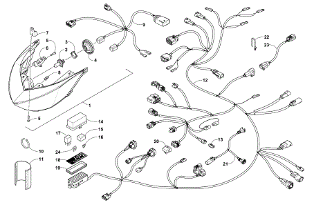 HEADLIGHT AND WIRING ASSEMBLIES