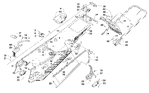 TUNNEL, REAR BUMPER, AND SNOWFLAP ASSEMBLY [101488]