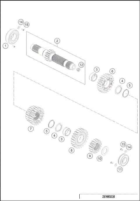 TRANSMISSION I - MAIN SHAFT