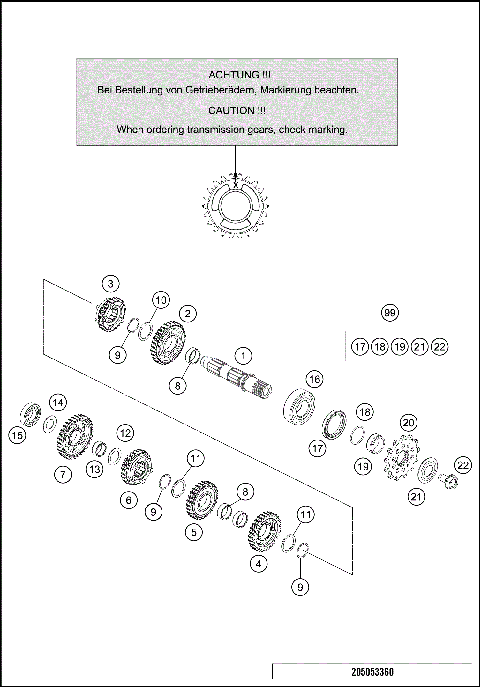 TRANSMISSION II - COUNTERSHAFT