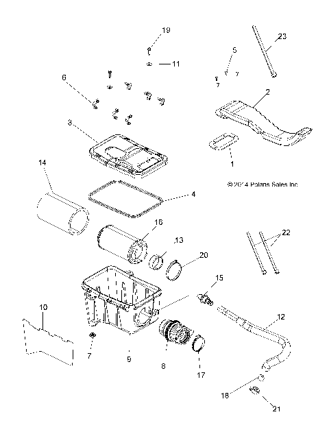 ENGINE, AIR INTAKE SYSTEM - A15SUH57AH (49ATVAIRBOX15UTE)