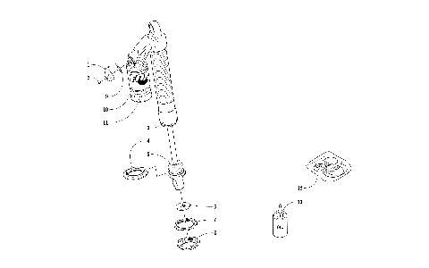 FRONT SUSPENSION SHOCK ABSORBER [105116]