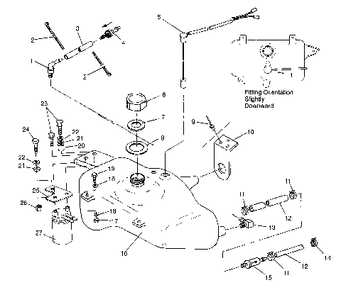 OIL TANK SL 780 B964087 and  Intl. SL 780 I964087 (4935523552A012)