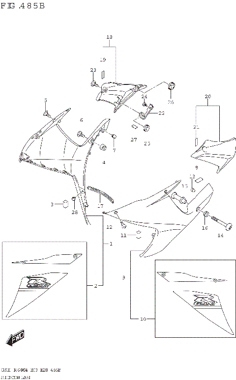 SIDE COWLING (GSX-R600Z)