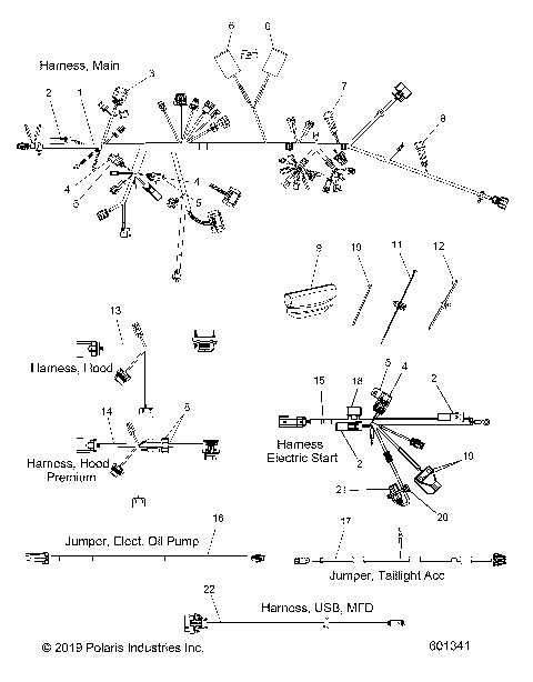 ELECTRICAL, WIRE HARNESS - S21DDL6PS ALL OPTIONS (601341)