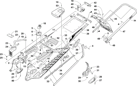 TUNNEL, REAR BUMPER, AND SNOWFLAP ASSEMBLY