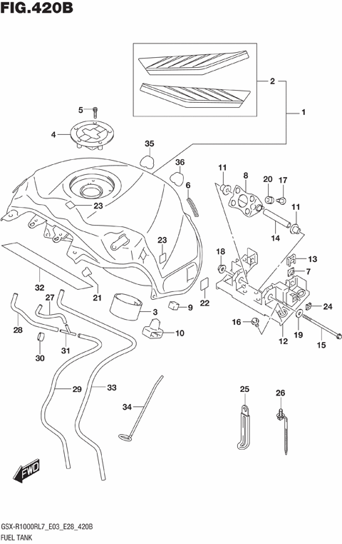 FUEL TANK (GSX-R1000RL7 E28)