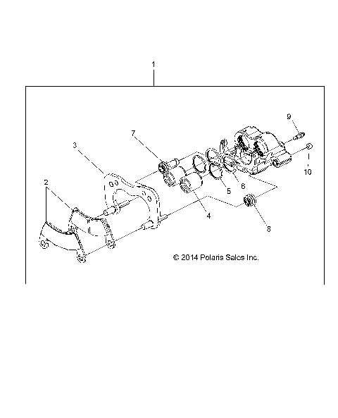 BRAKES, REAR CALIPER - R16RVA57A1/B1/E57A9/B9 (49RGRCALIPERRR15CREW)