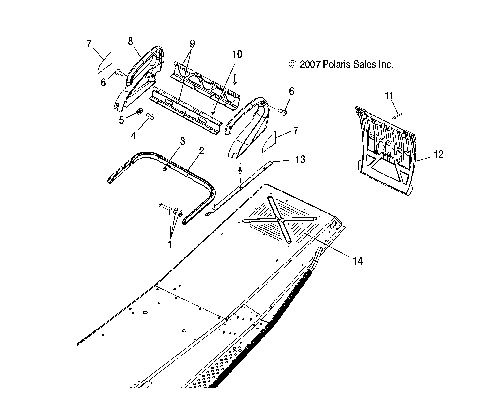 CHASSIS, REAR BUMPER and SNOW FLAP - S09NJ5BS/BSF/BSL/BE (49SNOWCHASSIS09TRAIL)