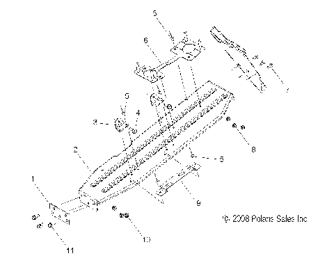CHASSIS, CLUTCH GUARD ASM. - S09PU7ES/EE (49SNOWCLUTCHGUARD09WIDE)