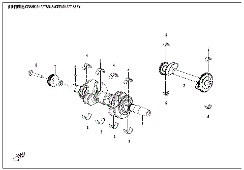 CRANKSHAFT & BALANCER SHAFT