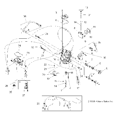 ENGINE, CARBURETOR - A07GP52AA/AB (49ATVCARB07OUT525)