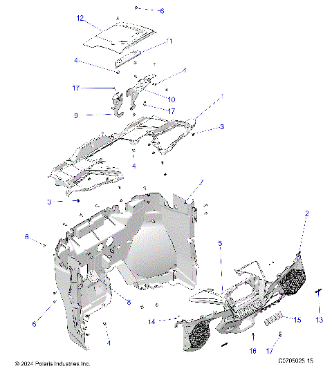 BODY, DASH - Z25NMB99A4/B4 (C0705025-15)