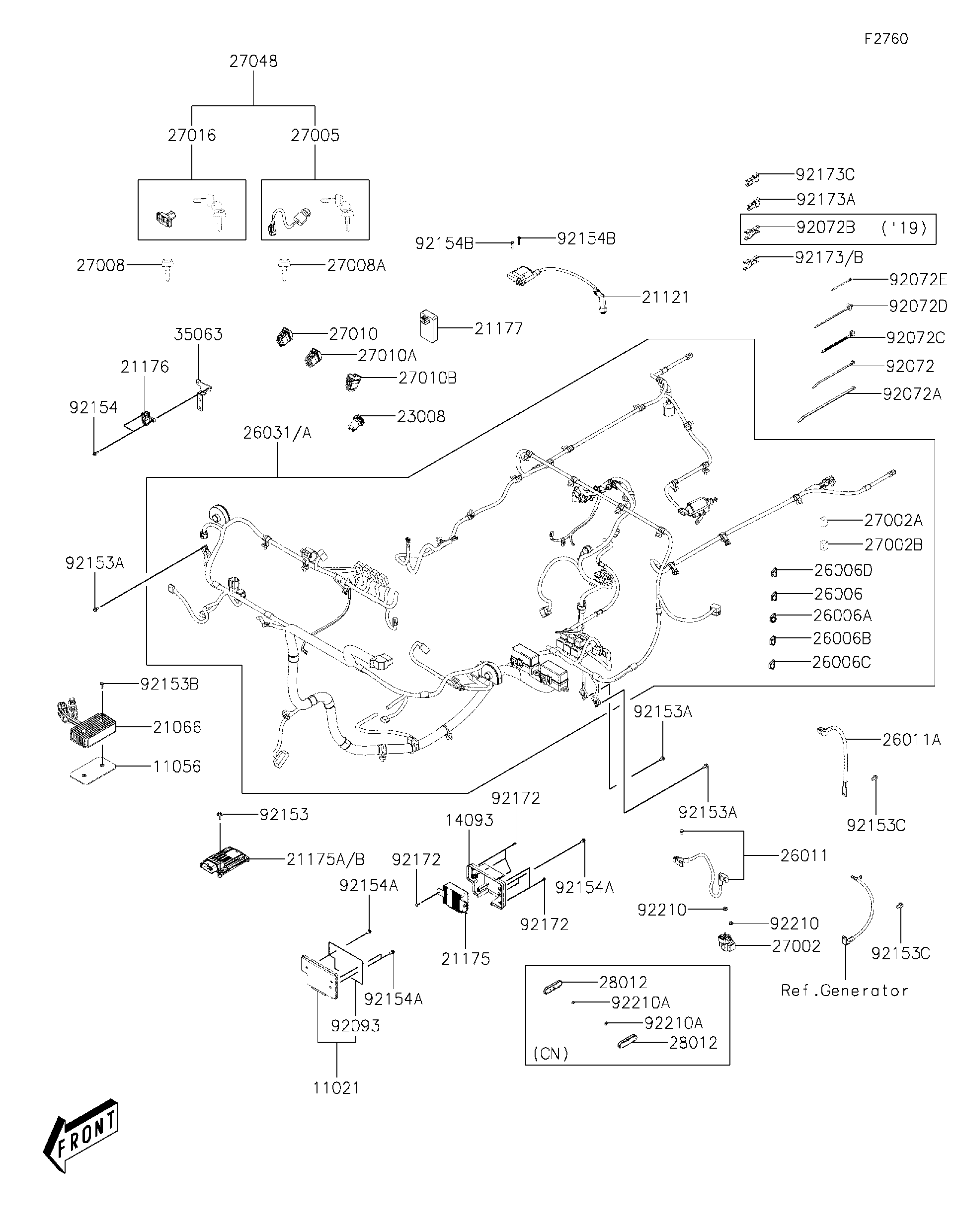その他 susi8 Kawasaki Motorcycle 2002 OEM Parts Diagram for Rear