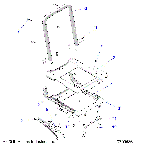 BODY, SLIDER DRIVERS SEAT - R20TAE99AM/AS/AZ/BM/BS/BZ (C700586)