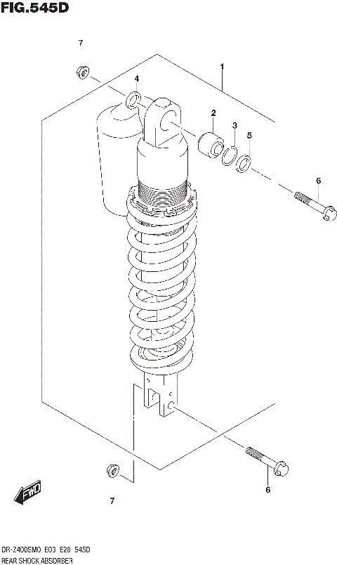 REAR SHOCK ABSORBER (DR-Z400SM)