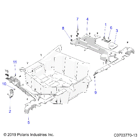 BODY, REAR RACK, MOUNTING - Z21R4D92AM/BM/AC/BC (C0703770-13)