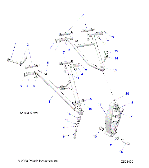 SUSPENSION, CONTROL ARMS and SPINDLE - S25CED5TSL/TSU (C602460)