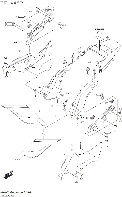 FRAME COVER (DL1050RJ)