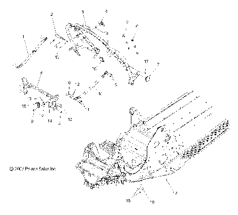 CHASSIS, FRONT 1 - S08PK6FS/FE/PM6FS/FE (49SNOWCHASSISFRT08600RMK)
