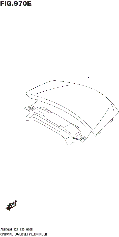 OPTIONAL (COVER SET PILLION RIDER)