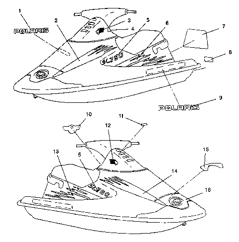 DECALS SL 750 / B934070 (4924752475003A)