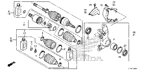 FRONT KNUCKLE@DRIVESHAFT