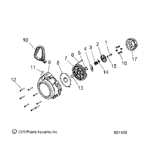 ENGINE, RECOIL STARTER - S20DDL8PS ALL OPTIONS (49SNOWRECOIL12SB)