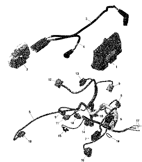 01- Rotax - Engine Harness And Electronic Module - 322