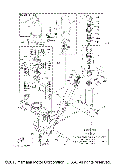 POWER TRIM TILT ASSY 1