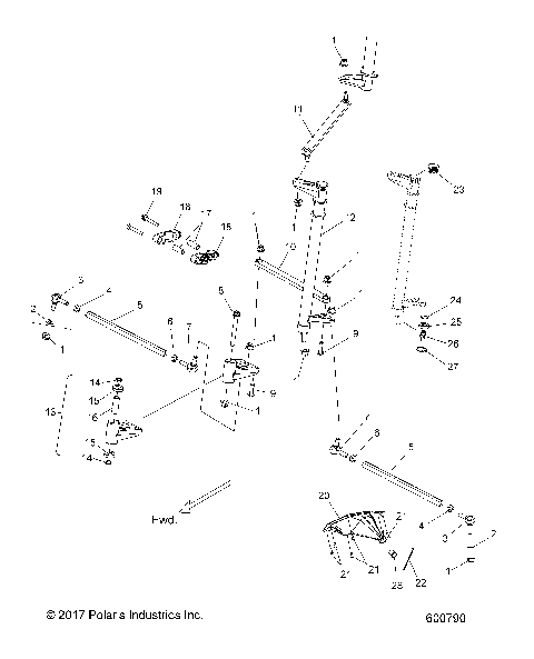 STEERING, LOWER - S18CBA6GS/CBB6GS ALL OPTIONS (600790)