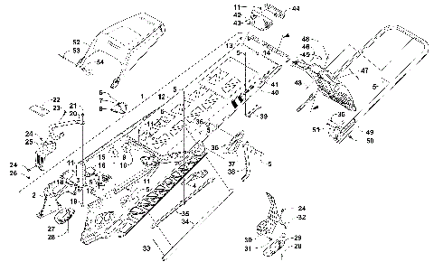 TUNNEL, REAR BUMPER, AND SNOWFLAP ASSEMBLY [102161]