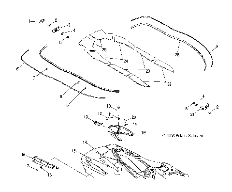 HULL and BODY - W045303CA/IA (4990539053A05)