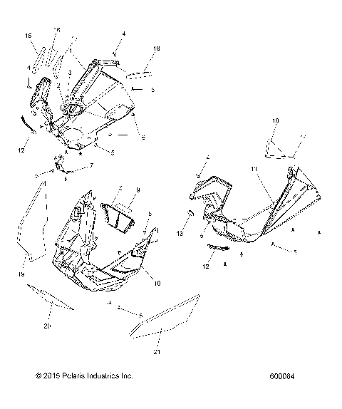 BODY, FENDERS AND NOSEPAN ASM. - S16DR8 ALL OPTIONS (600084)