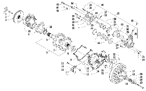 DRIVE TRAIN SHAFT AND BRAKE ASSEMBLIES [86330]