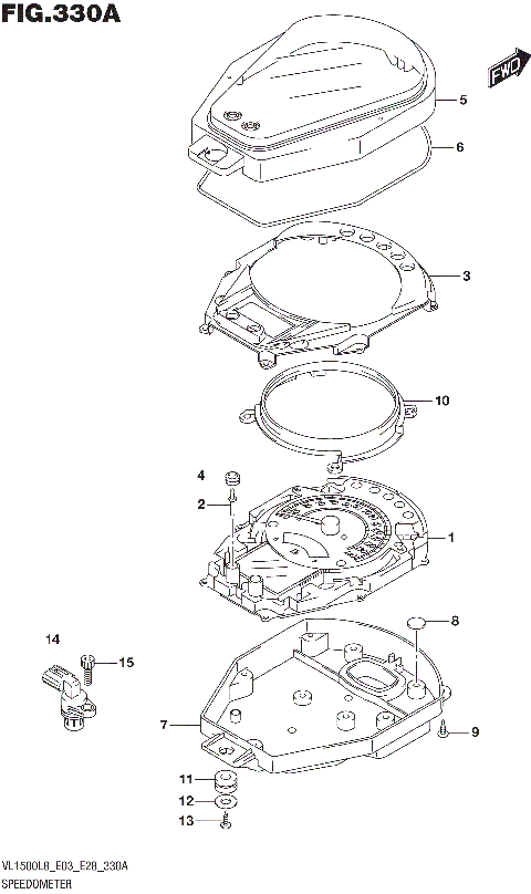 SPEEDOMETER (VL1500BL8 E03)