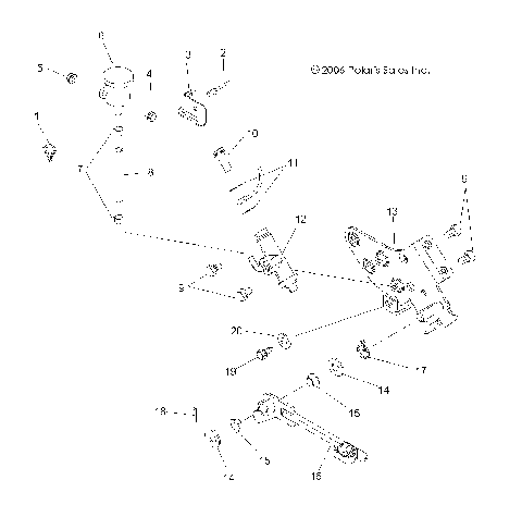 BRAKE, REAR - A07BG50AA/FA (49ATVBRAKERRSCRAM)