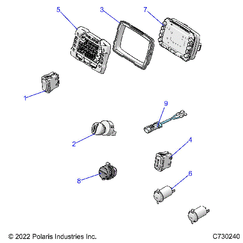 ELECTRICAL, DASH INSTRUMENTS - R22RRE99JA  (C730240)