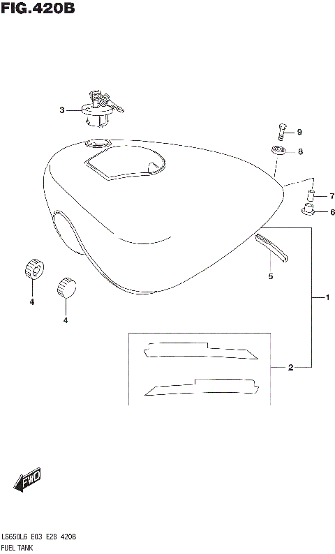 FUEL TANK (LS650L6 E28)