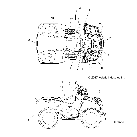 BODY, DECALS - A18SHS57FS [101461]