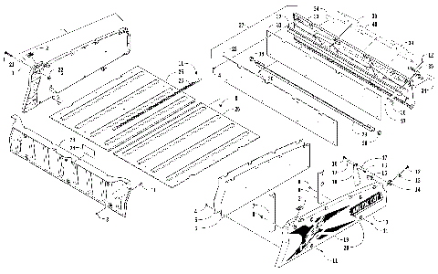 CARGO BOX AND TAILGATE ASSEMBLY [301694]