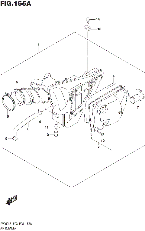 AIR CLEANER (RV200L8 E03)