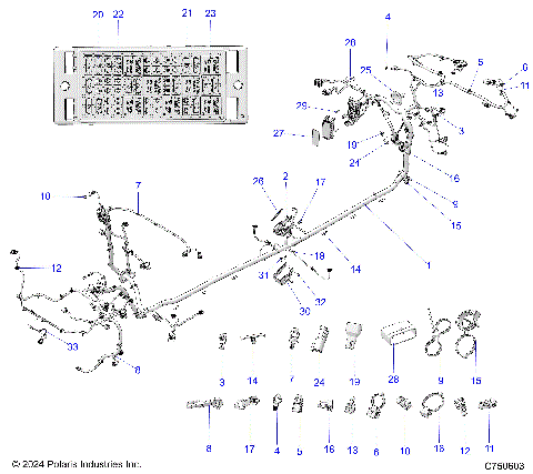 ELECTRICAL, WIRE HARNESS, CHASSIS - Z25S4E92A4/B4 (C750603