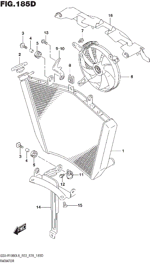 RADIATOR (GSX-R1000AL6 E28)