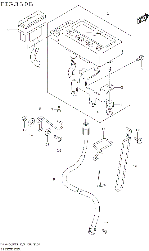 SPEEDOMETER (DR-Z400SM3 E28)