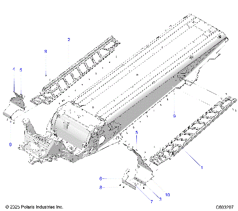 CHASSIS, FOOTRESTS AND RUNNINGBOARDS - S26AJE9FSL/AJN9FSL/FSM (C603207)