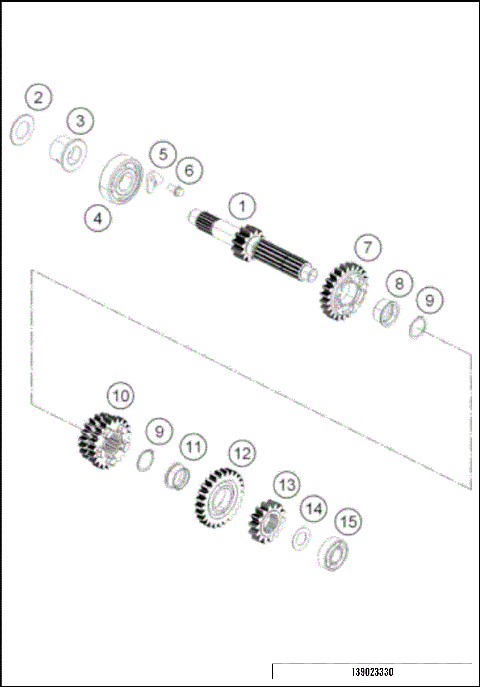 TRANSMISSION I - MAIN SHAFT