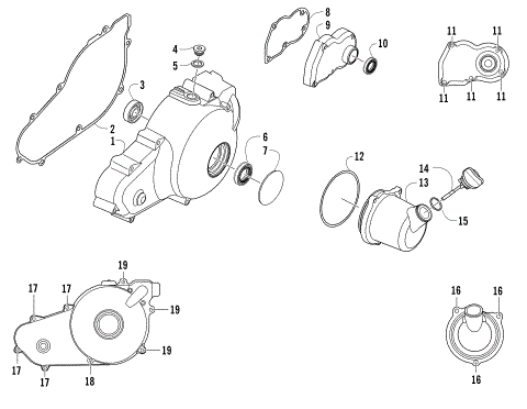 MAGNETO SIDE ENGINE COVERS